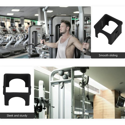 HONMEET 4pcs Fitness Equipment Replacement Part Hollowed Square Tube Sleeve Insert for Exercise Machines Tube Conversion Fitting for Stability and Noise Reduction