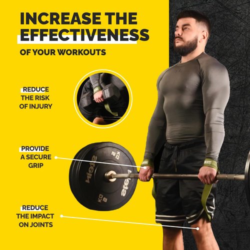 Heavy Duty Wrist Straps - 18" Wrist Straps for Weightlifting with Silicone Grip and Padding - Weight Lifting Wrist Straps and Gym Straps