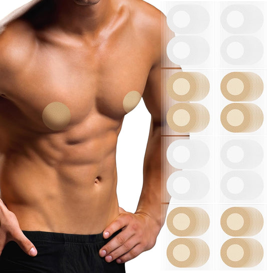 200pcs(100 Pairs) Mens Nipple Cover, Nipple Covers for Men No Show Guard Men Anti Chafing Running Nip Protector Hider Tape for Running, Fitness, Daily Wear