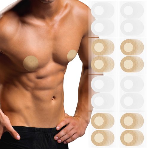 Velmitten 200pcs(100 Pairs) Mens Nipple Cover, Nipple Covers for Men No Show Guard Men Anti Chafing Running Nip Protector Hider Tape for Running, Fitness, Daily Wear