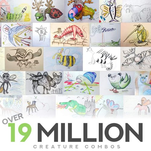 Mythical Creatures Drawing Art Prompts for Kids to Sketch Funny Animals Together! 150 Prompt Cards, Millions of Weird Ideas. Creative Games for Tweens, Teachers, Teens, Family Fun Artsy Imaginations!