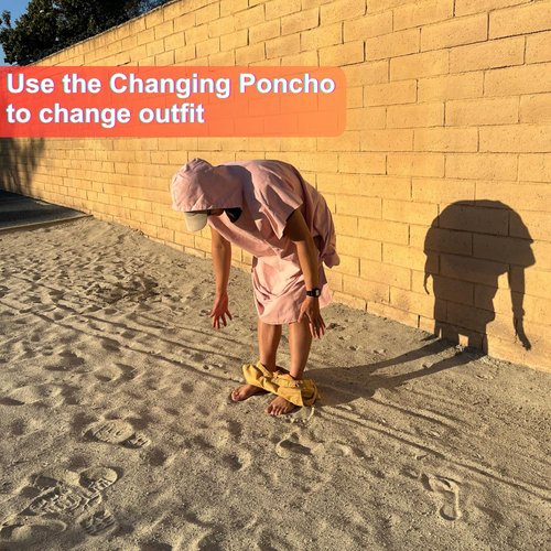 Beach Towel Blanket Changing Robe Surf Poncho for Surfing Swimming Pool Outdoor Camping, Microfiber Quick Dry Towel (Pink, Adult)