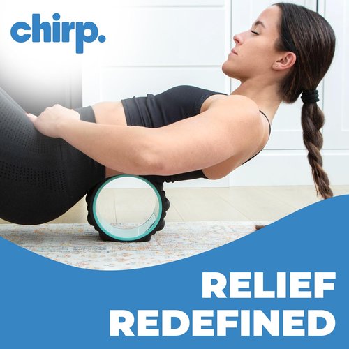 Chirp Wheel XR Knot Kneader - Firm Massage Roller, Shiatsu Thumb Massage, Muscle Release Tool for Knots &Tension Relief | High Density Foam for Physical Therapy & Relaxation, 500lbs Capacity, 6" Mint