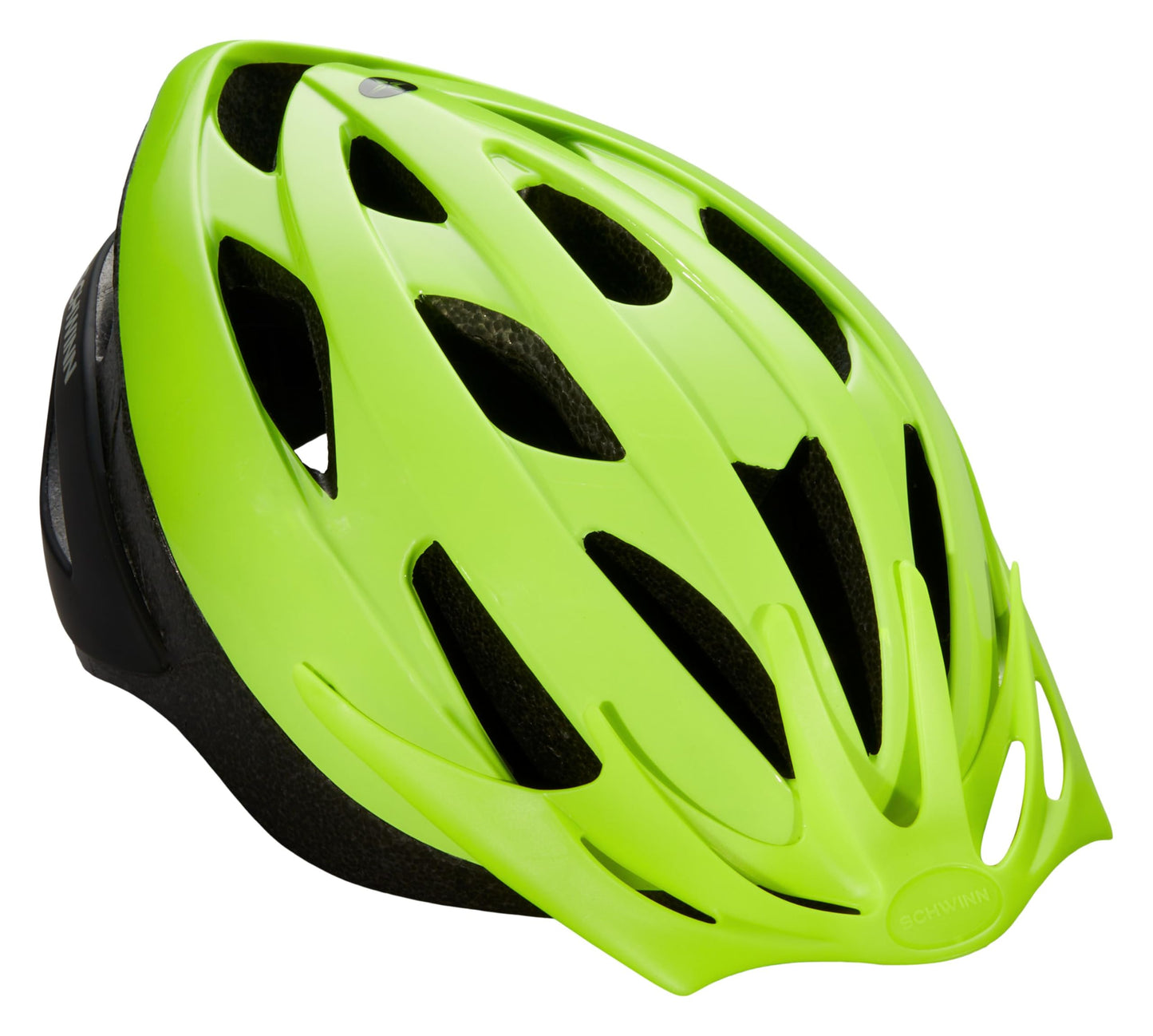 Schwinn Thrasher Helmet for Adults, Yellow, Size 58-62 cm, for Riders Ages 14+, Lightweight Microshell, Adjustable Dial and Straps, Interior Padding, 20 Air Vents, Removable Visor, Adult Bike Helmet