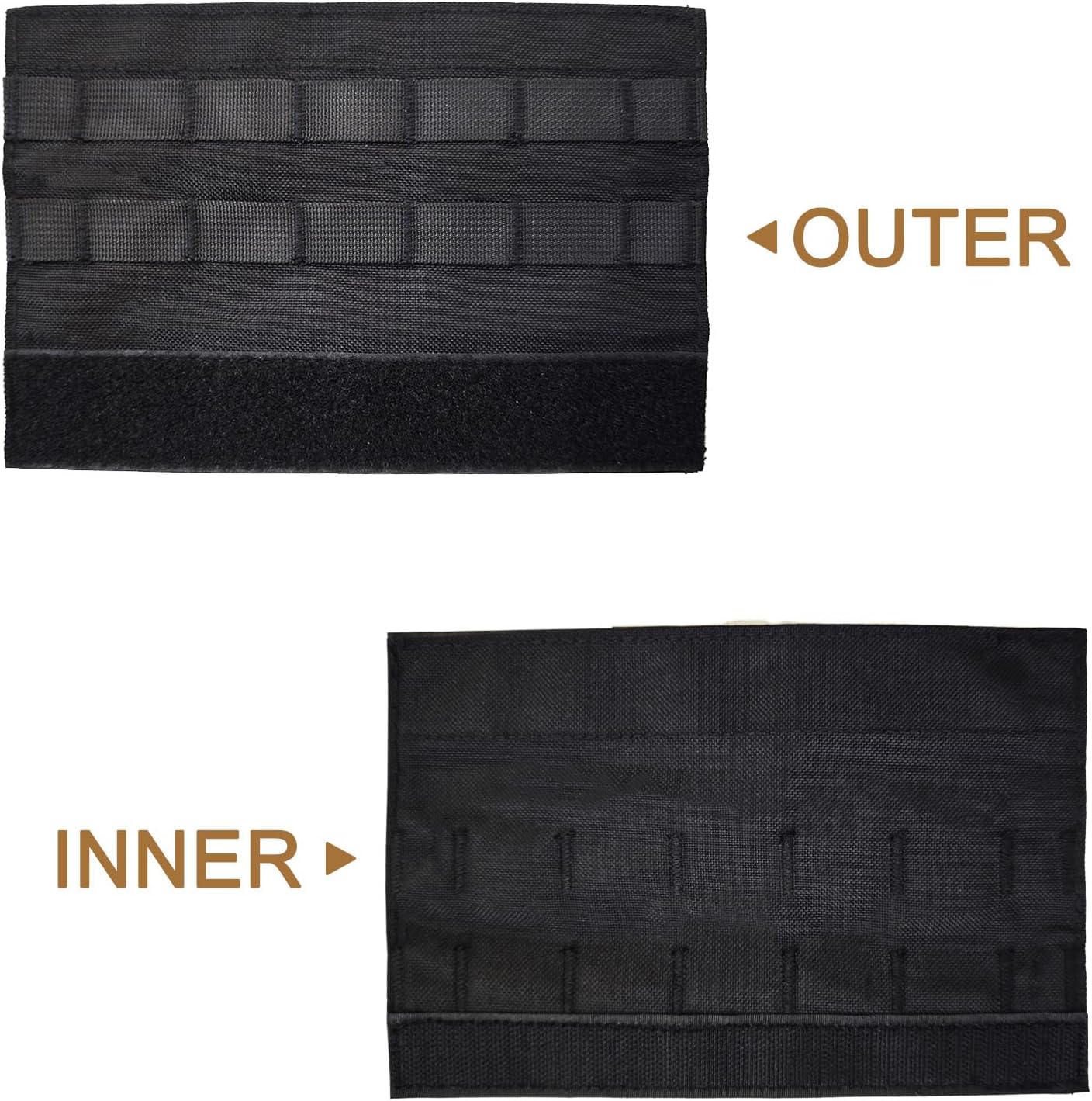 2 Pack Quick Release Suppressor Cover in 1000D Nylon - 8.7In Tactical Pouch with Adjustable Molle System for Tactical Tools & Accessories, Hunting, Outdoor