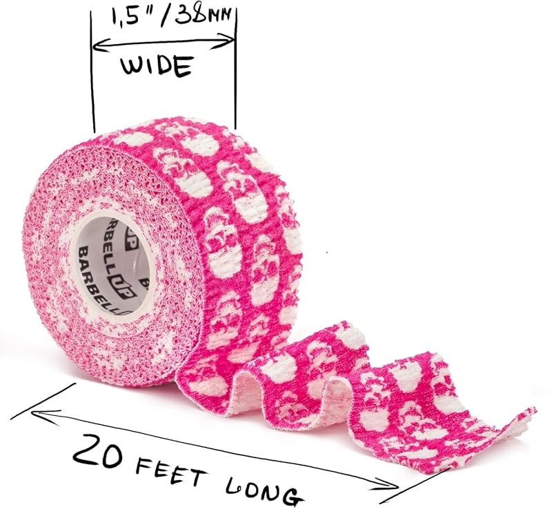 Mix Skull Thumb Tape for Weightlifting - Finger Tape for Powerlifting, Barbell Grip Support