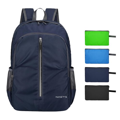 Hiking Backpack Waterproof, 25L Lightweight Foldable Backpack, Small Packable Outdoor Travel Day Running Pack for Women Men