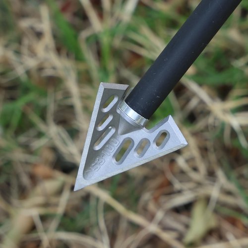 MOYJ 6 pcs/Box Broadhead Fixed Blade Arrow Tips Archery Crossbow and Compound Bow Outdoor Screw-in Hunting Tips Different 100/125 Grain Arrowhead （only Broadhead ） (s3-100)