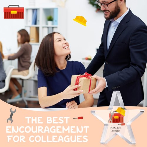 30 Pcs Funny Appreciation Acrylic Award Trophy, Acrylic Coworker Appreciation Award Thank You Trophy Clear Reward Medallions Gifts for Office New Team Prize Retirement Present(Employee)