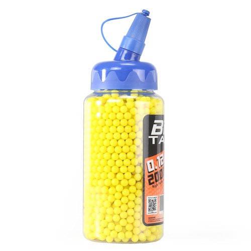 BBTac Airsoft BB 6mm Polished 2000 Round Bottle - Yellow