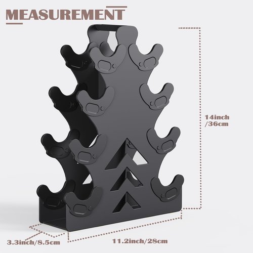 Lovind Dumbbell Rack Stand Only,No Install Needed Small Weight Rack with Dumbell Protector Edge,Compact A-Frame Dumbbell Holder,For Home Gym Workout