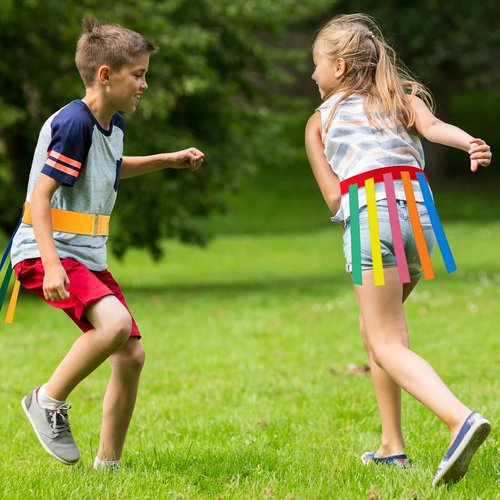 Wettarn 8-Piece Catch Tail Game Belt Set - Field Day Games Catching Equipment for Adults and Kids, Ideal for Family Gatherings, Parks, Reunions, Birthday Parties, Camping, and Outdoor Activities
