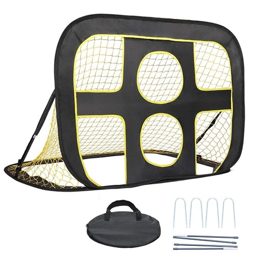 Soccer Net for Kids Portable Pop Up Soccer Goals with Carrying Bag Foldable Soccer Target Net Indoor Outdoor Backyard Practice