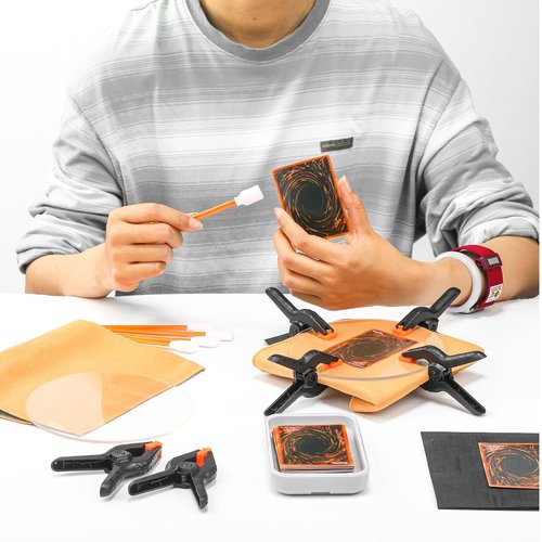 Leinuosen 228 Pcs Trade Card Flattening Kit, Card Cleaning Kit for TCG Collectors Collectible Cleaning Protect Supplies