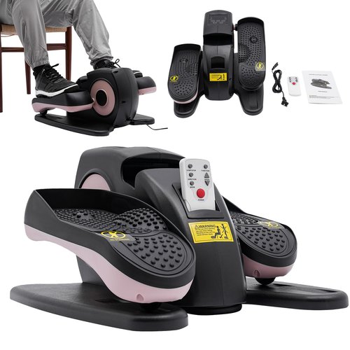 Under Desk Elliptical Machine for Seniors, Rehab Electric Sitting Leg Foot Pedal Exercise Equipment, Portable Trainer, for Home Office with Remote Control