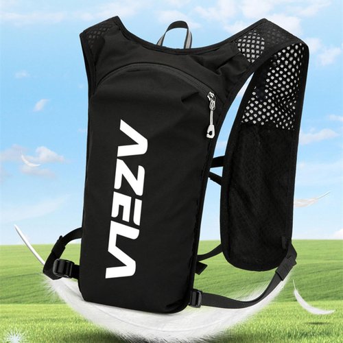 Running Vest for Women Men, Lightweight Hiking Water Backpack, Water Bladder and Soft Flasks, Breathable Pack for Hiking Trail Running Cycling Marathon (B-Black(with Water Bladder), M)