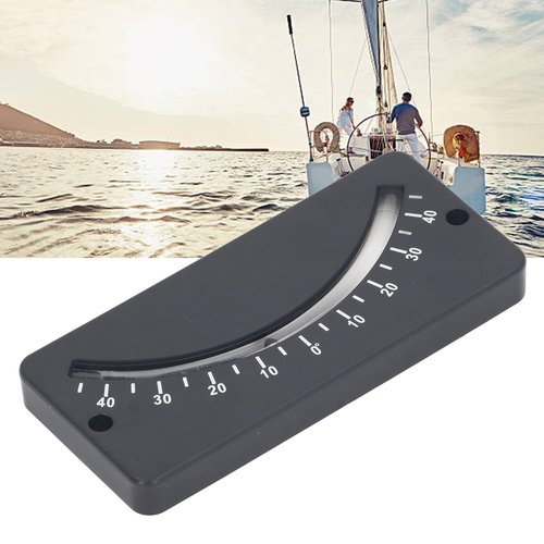gernie Tube Clinometer, ‑40 to 40 Degree High Resolution Angle Inclinometer, Compact Portable Clear Reading ABS Marine Clinometer with Fixing Hole for Horizontal Micro Angle Measuring