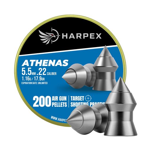 Athenas Airgun Pellets .22 Caliber 17.9gr(1.16g) Pointed - 200ct