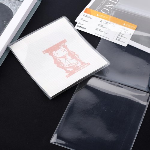 BOXOB Mahjong Card Protector Cover Holder, Transparent Large Plastic Mahjong Card Cover Durable Clear PVC Organizer for Mah Jongg Scorecard Sleeve Case Part Accessories & Gift