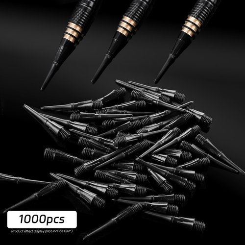 CyeeLife 2BA Thread Soft Tip Dart Points - Plastic Dart Tips - 1000 Pack Premium Replacement Dart Accessories
