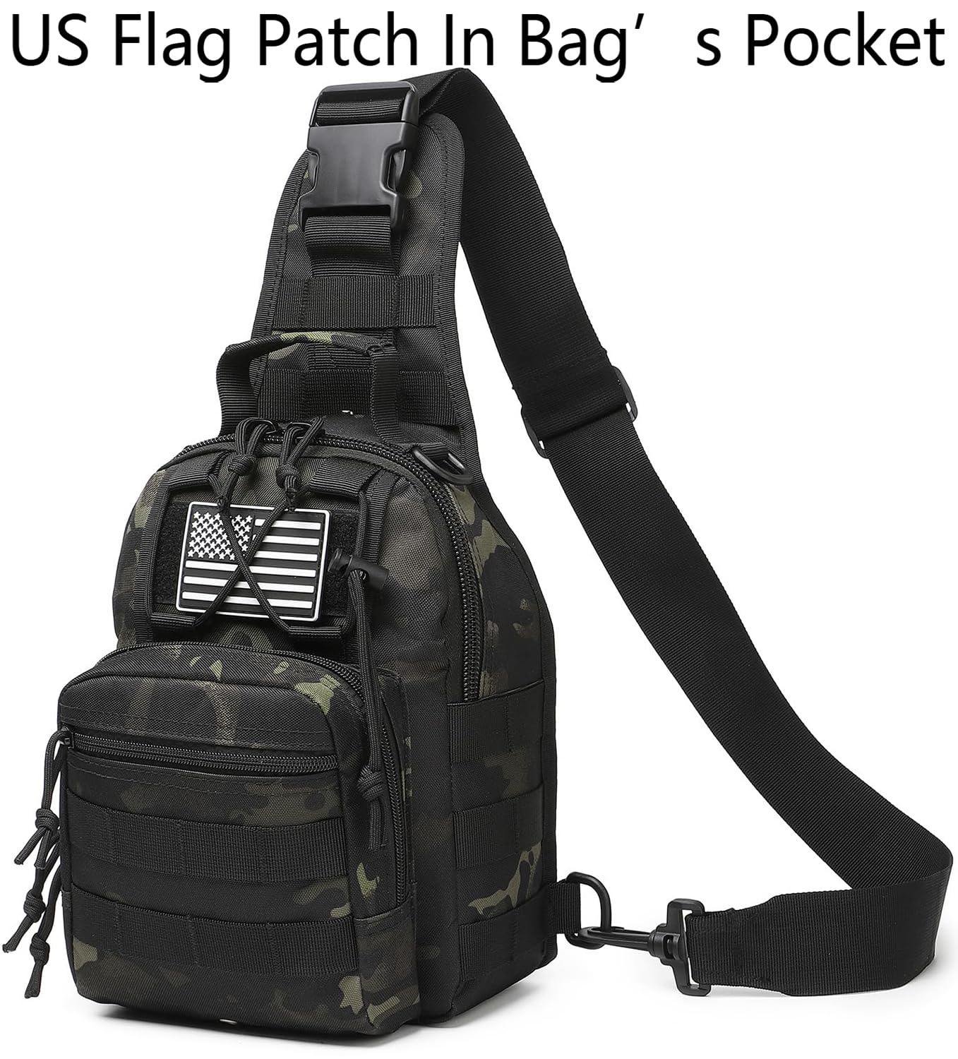 ATBP Small Tactical Sling Bag for Men with Holster Military EDC Shoulder Bag CCW Crossbody Bag 7 Liters