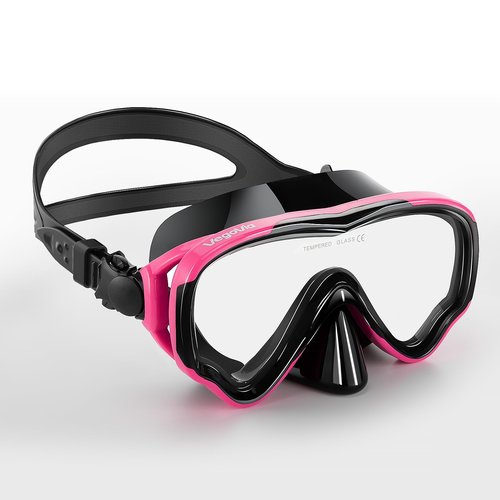 VegoVia Adult Swim Goggles with Nose Cover for Women Men, HD Clear Wide View Pool Water Nose Waterproof Shower Goggles Swimming Adult Diving Scuba Youth Mask Pool Underwater Beach Ocean Open Water