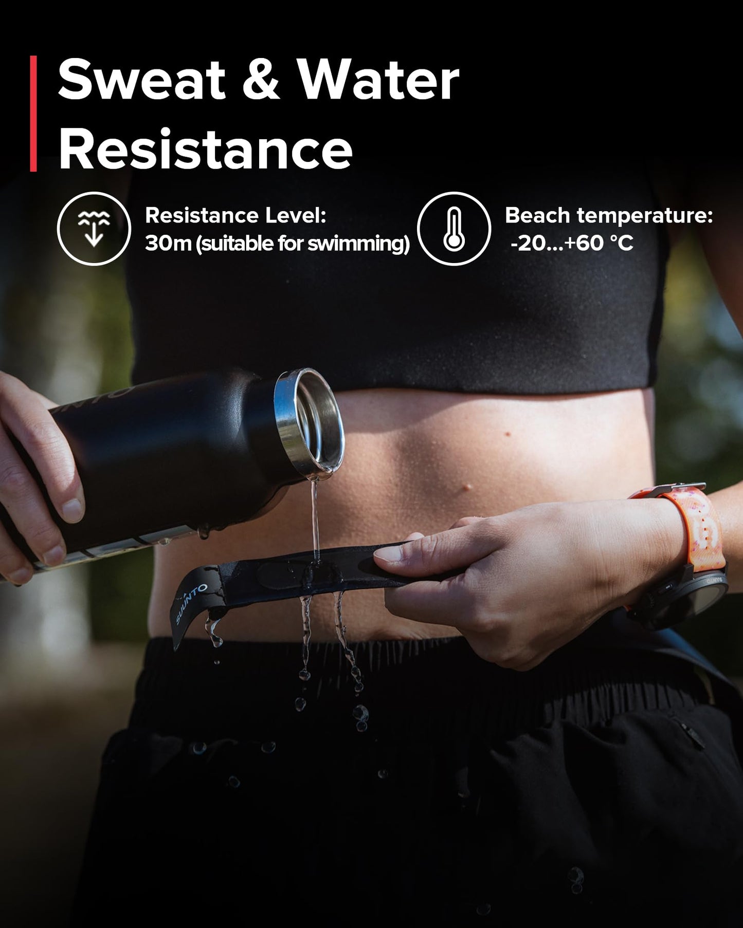 SUUNTO Smart Heart Rate Belt: Superior Tracking of Heart Rate, Comfortable fit