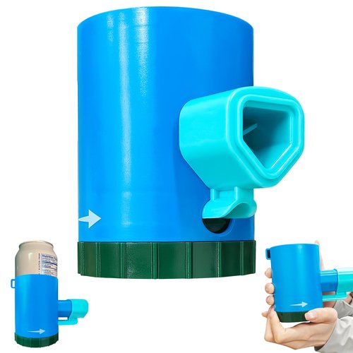 tngtswwcv New Shotgun Roulette Drinking Game with Surprise Spray Action Wild Drinking Game Beer Spray Can Holder, Party Game, Blue and Green