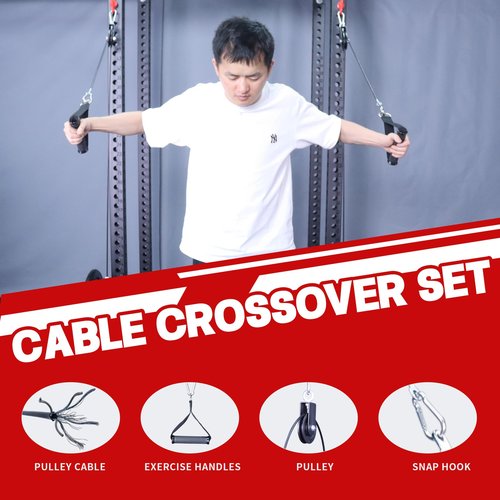 MARLANG Smith Machine Attachments for Power Rack Attachment, Cable Machine Attachment for Squat Rack Attachments, Power Rack Pulley Attachments for Cable Crossover LAT Pull Down Squat