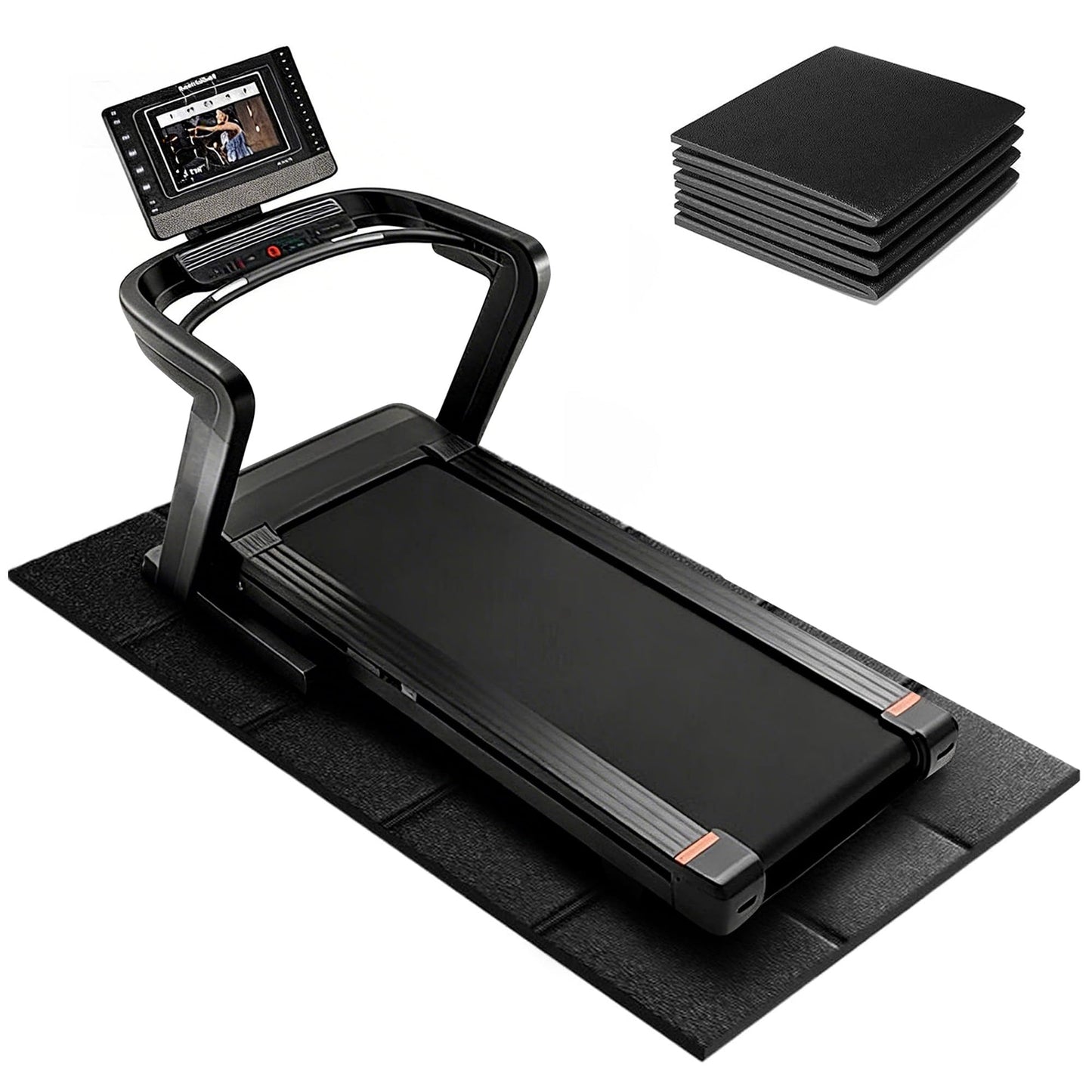 Treadmill Mat – 79" x 39", Non-Slip Walking Pad Mat for Carpet Floors & Hardwood, Shock Absorbing Exercise Mat & Under Treadmill Mat for Floor Protection in Home Gym