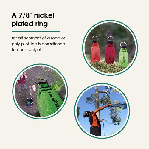 Weaver Arborist Throw Weight, 16 oz Nylon Throw Bag for Tree Work, Climbing Rope Weight Bag, Resistant to Tear, Handcrafted Arborist Equipment, Blaze Orange