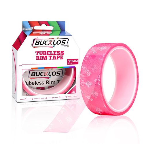 BUCKLOS Tubeless Rim Tape 17/19/21/23/25/28/30/32/35mm Width x 10m Length, Bike Wheel Rim Tape Suitable for Tubeless MTB/Road/Gravel Bikes Wheel Carbon Tubeless Kit -25mm