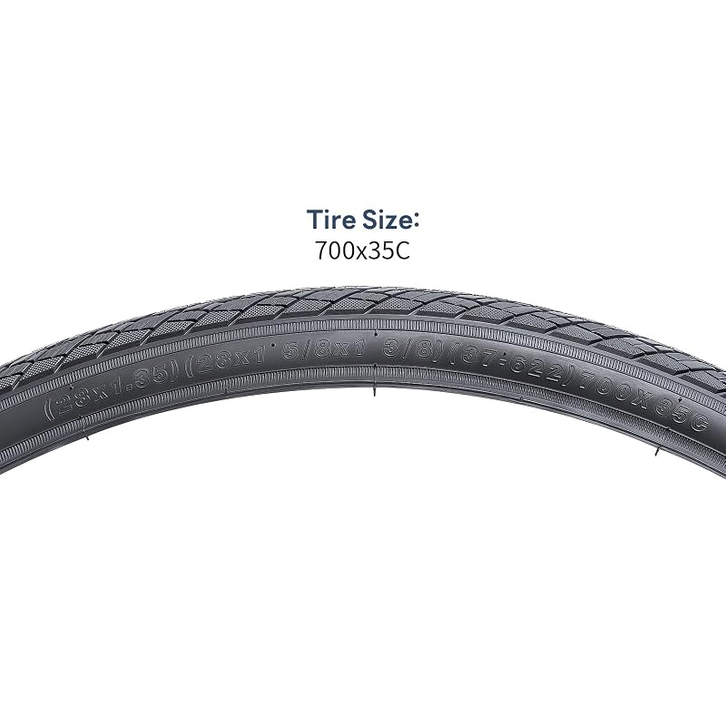 YunSCM 700x35C Bike Tires - 2Pcs 700C 37-622 Gravel Road Tire, Black01