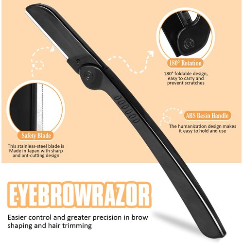 Yougai Tweezers Set,9 Pcs Professional Stainless Steel Tweezer Kit-Great Precision Eyebrow Tweezers for Ingrown Facial Hair with Leather Travel Case as Stocking Stuffing Gifts