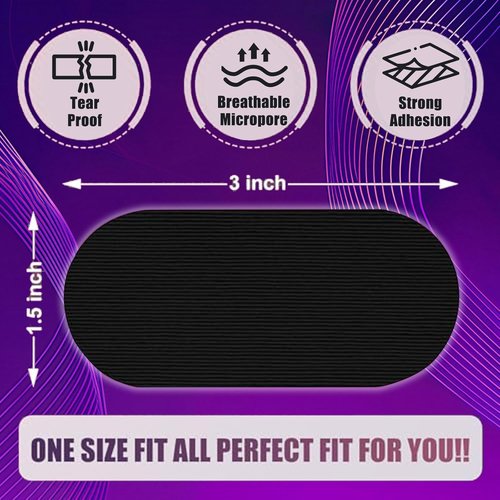 Black Premium Sleep Tape (30-Pack) - Mouth Tape, Pain Free Removal, Hypoallergenic, Latex Free & Gentle On Skin - Medical Grade Adhesive Cotton Tape