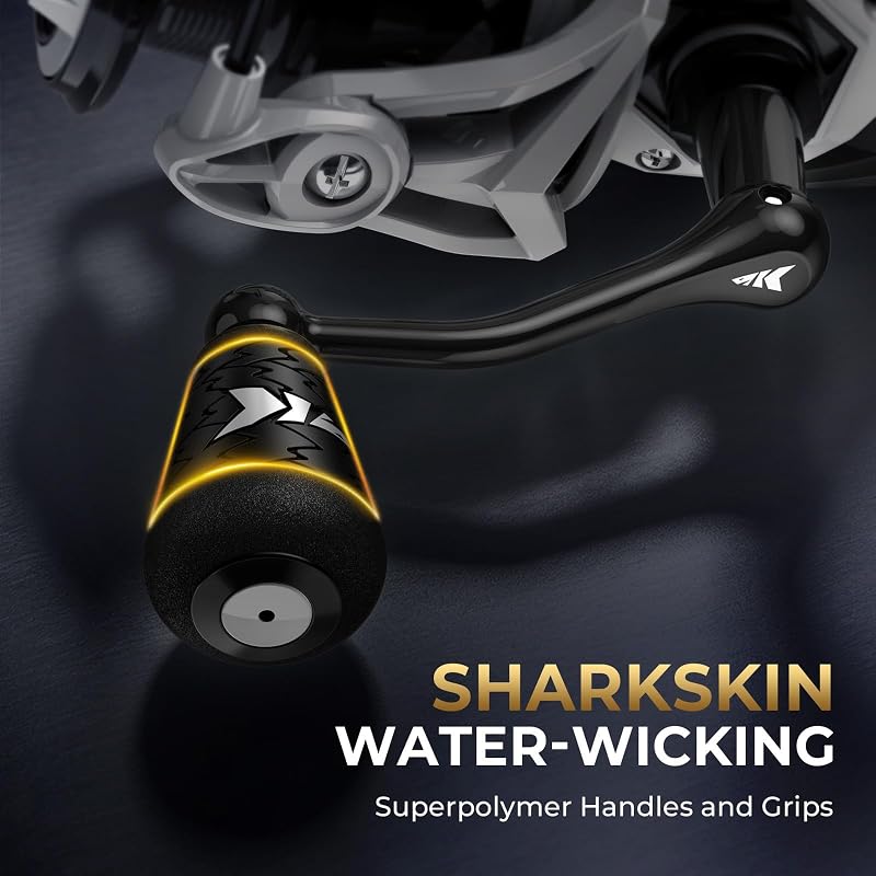 KastKing Lethal Phantom Spinning Reel 2000 - Superpolymer Handle, 5.2:1 Gear