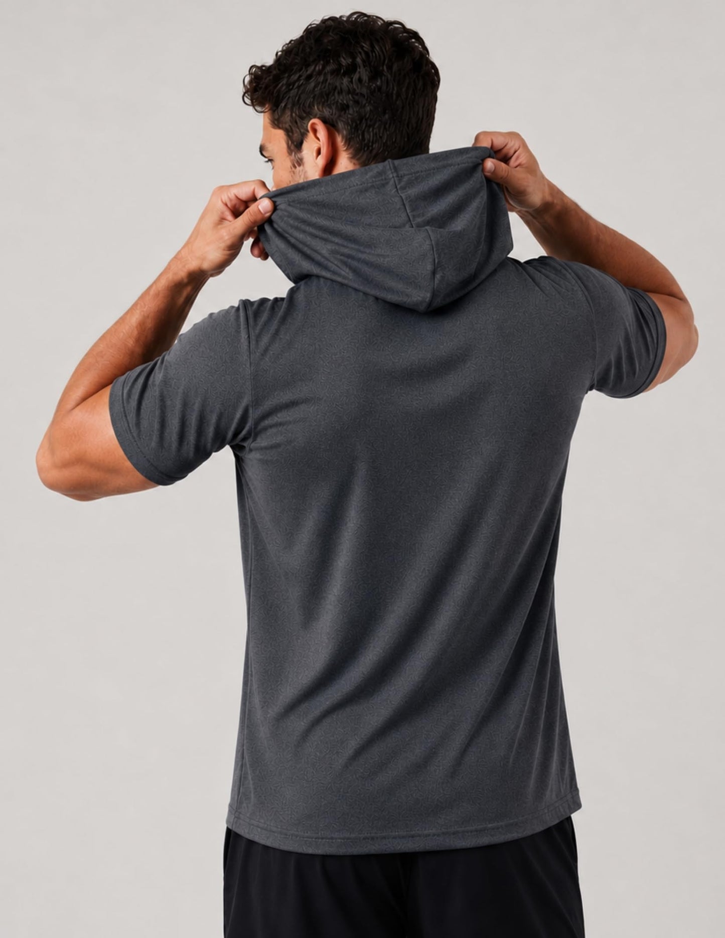 Liberty Pro 3 Pack: Men's Lightweight Short Sleeve Workout Hoodies, Athletic Dry Fit Hooded T Shirts for Gym Running (Set 2, 3X-Large)
