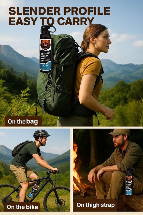 Pepper Spray Easy Carry and Fast Access, Secure and Easy to Use Safety with Holster Pepper Spray for Both Women and Men Quick Release
