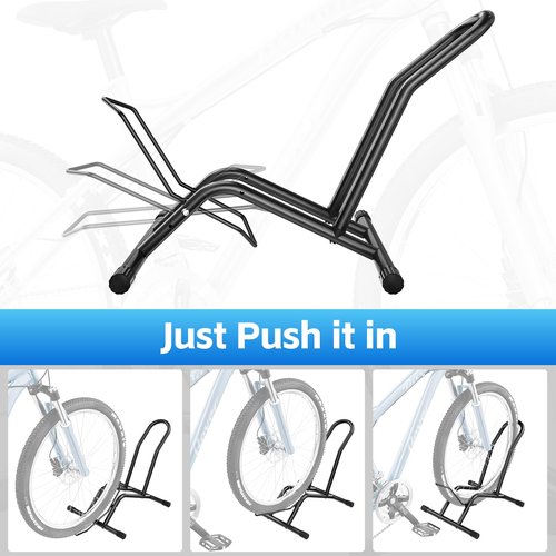 Bike Floor Stand Indoor Bike Stand for Garage/Home,Adjustable Bicycle Parking Stand Fit for 16"-29" Wheel Mini/Mountain/Road Bikes Heavy Duty Metal (Size-01)