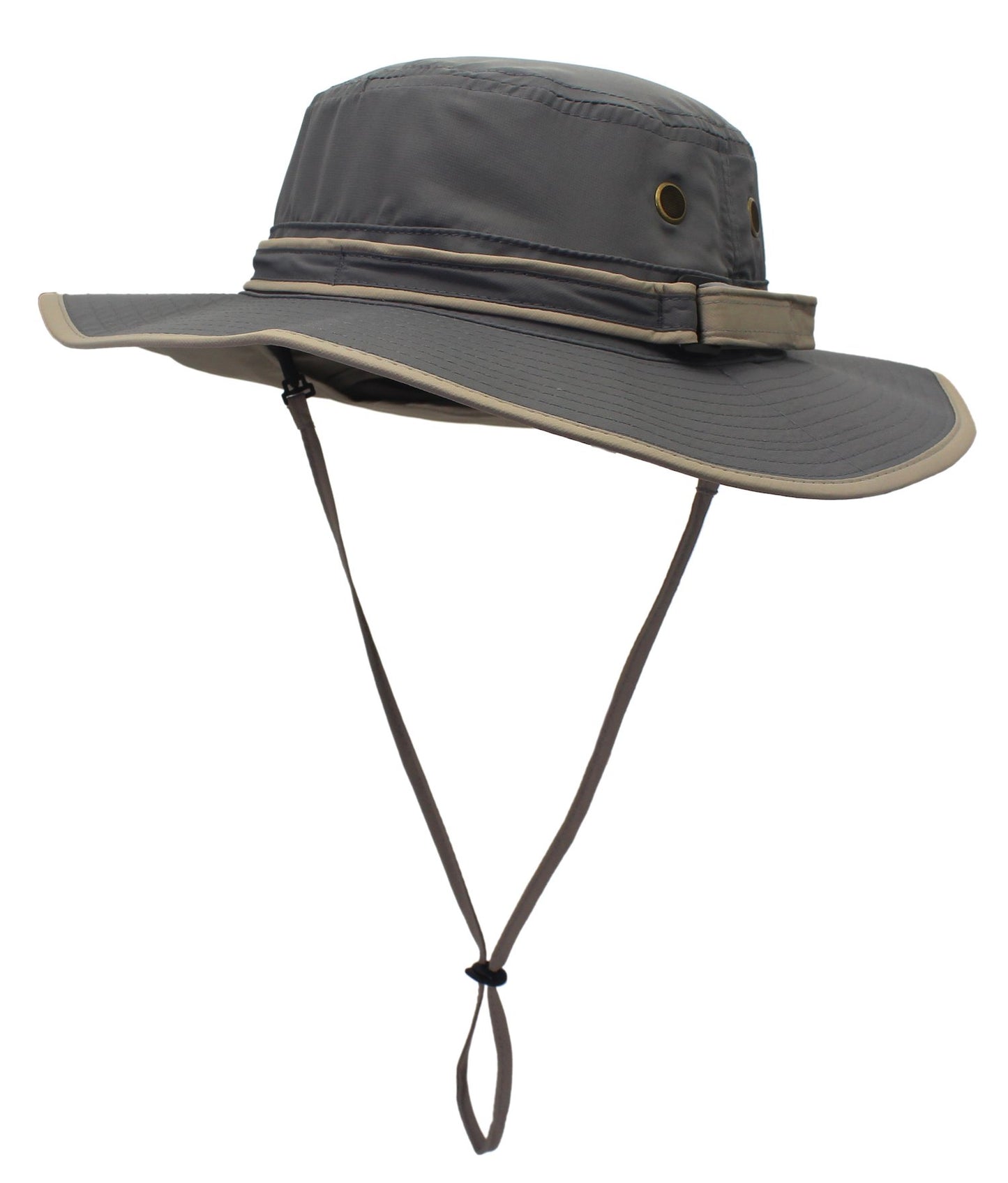 Home Prefer Unisex UPF50+ UV Protection Sun Hat with Neck Flap Wide Brim Fishing Hat for Mens Womens Outdoor Gray Brim