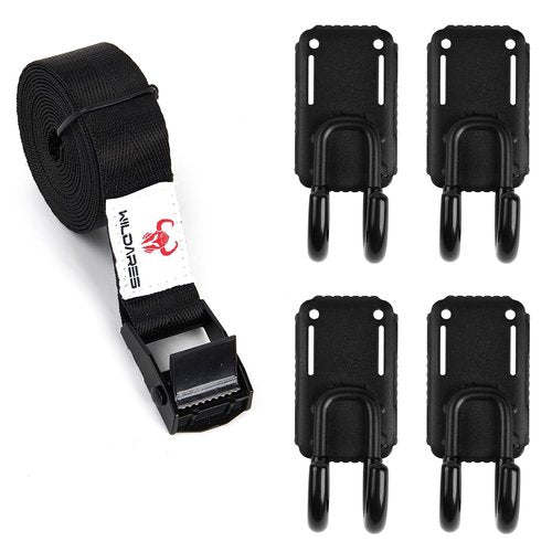 WILDARES Treestand Strap Hangers with Metal Hooks for Tree Stand Platform Saddle Hunting Gears