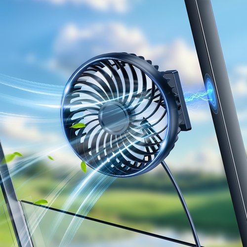 scenein Magnetic Golf Cart Fans That Blow Cold Air, Portable Usb Fan for Golf Cart Cooler 360° Rotatable Compatible with Yamaha, Ezgo, Club Car, Forklift, Cruise Ship, Golf Cart Accessories for Women