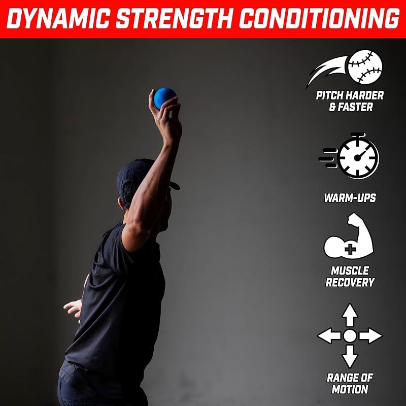 Plyometric Training Balls, 6 Pack – Weighted Baseball/Softball Practice Balls (Standard Range 3.5oz–16oz)