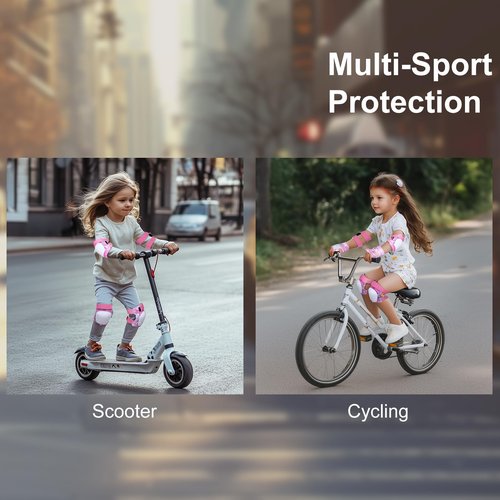 YooxArmor Kids Knee Pads and Elbow Pads Set for Children Ages 3-5/5-8, Toddler Knee Pads Kid Protective Gear Set for Roller Skating,Cycling, Skateboard, Inline Skating, Scooter Riding Sports