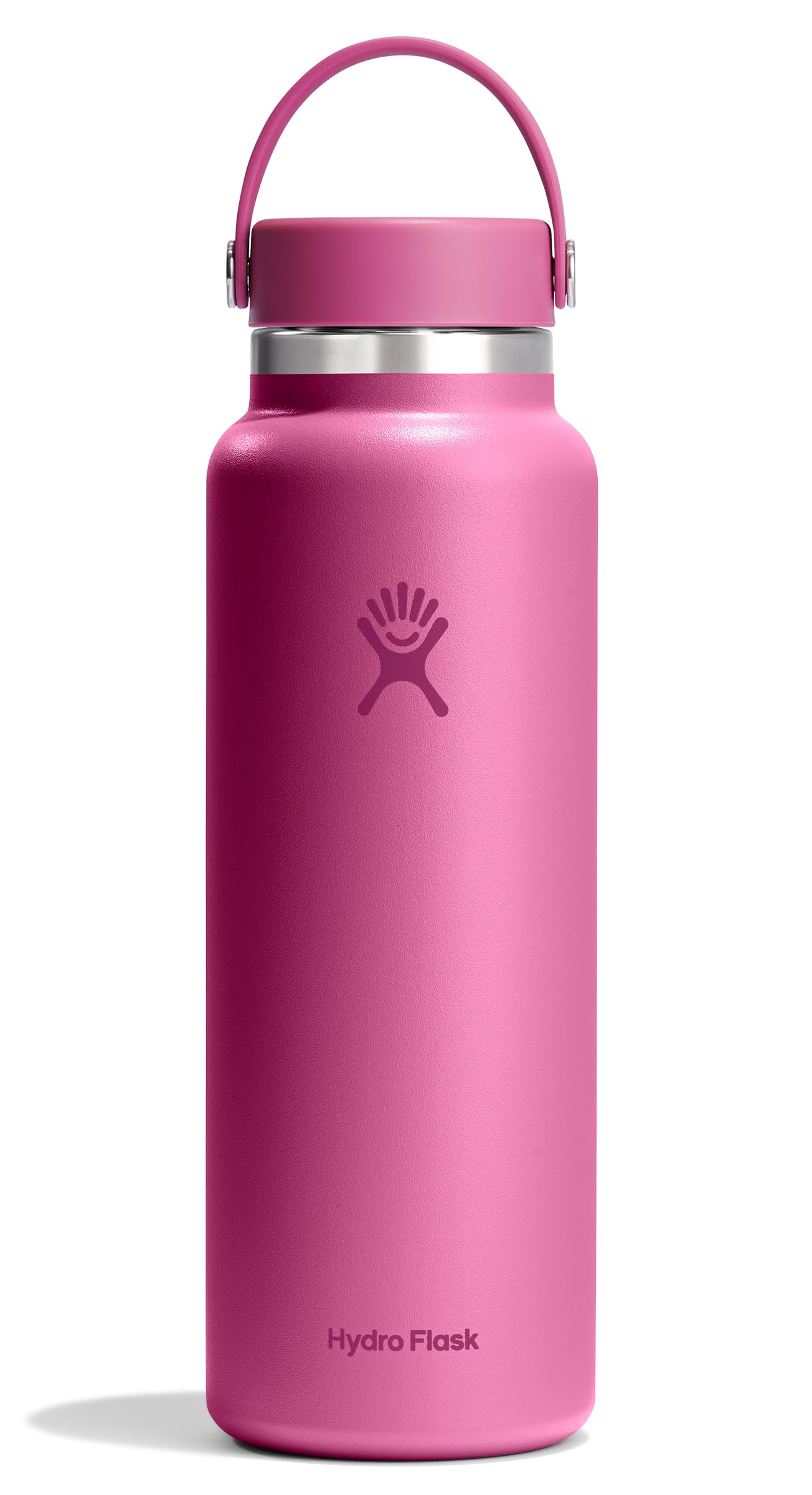 Hydro Flask Water Bottle - Insulated Stainless Steel - Wide Mouth Flex Lid, Non Spill, Leakproof and Refillable in 40 Oz