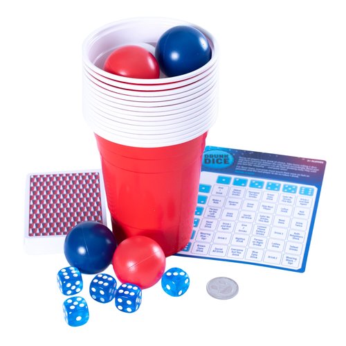 Goliath Endless Games Party Game Starter Kit ??30 Fun Drinking Games & Supplies for Adults | 2+ Players | Includes Cups, Dice, and Cards | Ages 21+