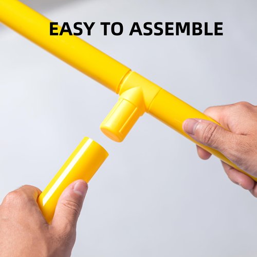 Portable Football Field Goal Post Set with Football-Backyard Kicking Field Goals for Kids Youth and Adults - 6 ft x 4 ft(2 ft-6 ft in Height)