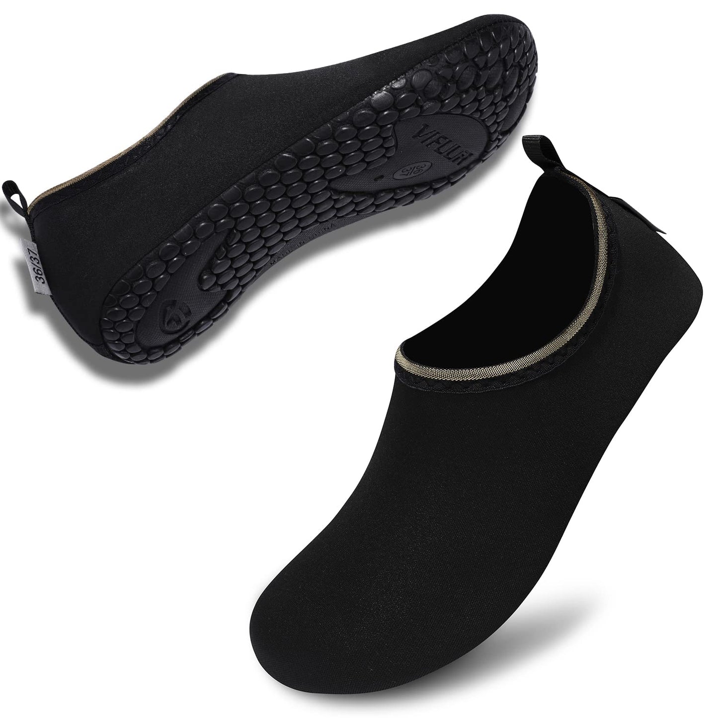 VIFUUR Water Sports Unisex Shoes SoidBlack - 11-12 W US / 9.5-10.5 M US (42-43)