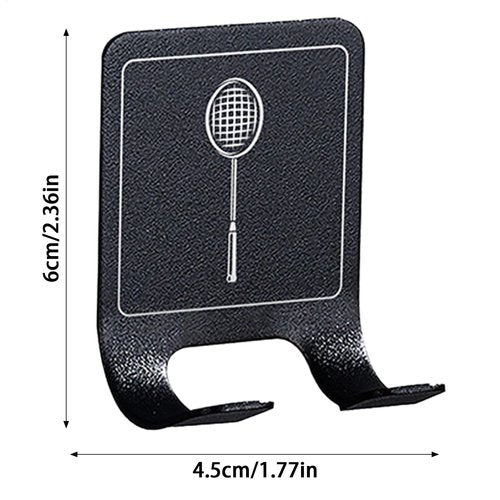 Tennis Racket Storage Rack - Wall Mount Holder for Paddles and Sports Equipment - Space-Efficient Display Stand for Garage, Gym, and Home Organization
