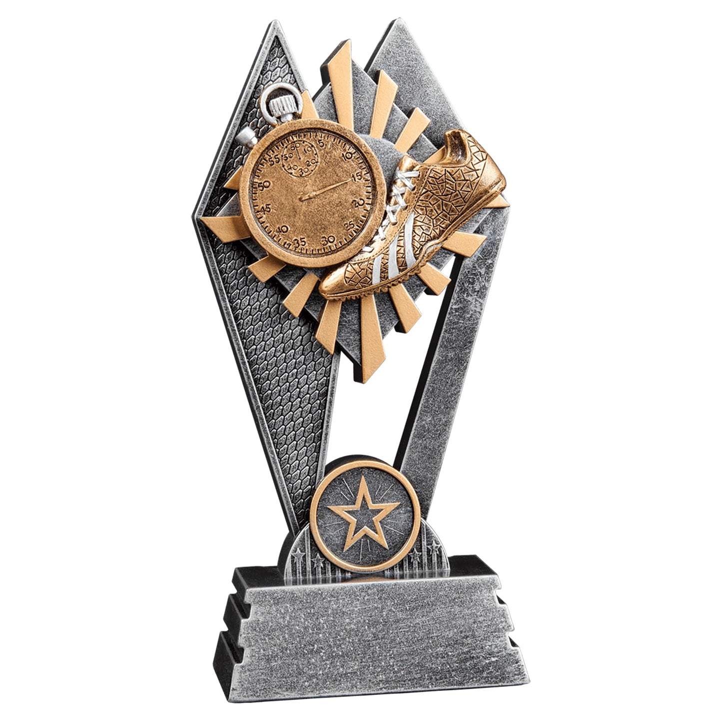 Express Medals 1 Pack of 7 Inch Tall Sun Ray Track Trophy Awards Boys Girls Mens Women Youth Team Trophies Award Tournament Champion Winner Event Prize Gift SR117